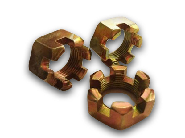 HEX SLOTTED NUTS